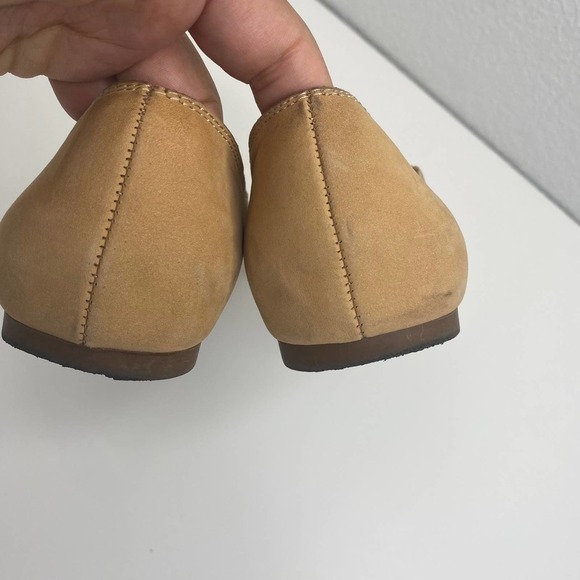 Lucky Brand Women Dellie Beige Brown Ballet Flats Shoes Scallop Sz 7M Comfort - Picture 8 of 11